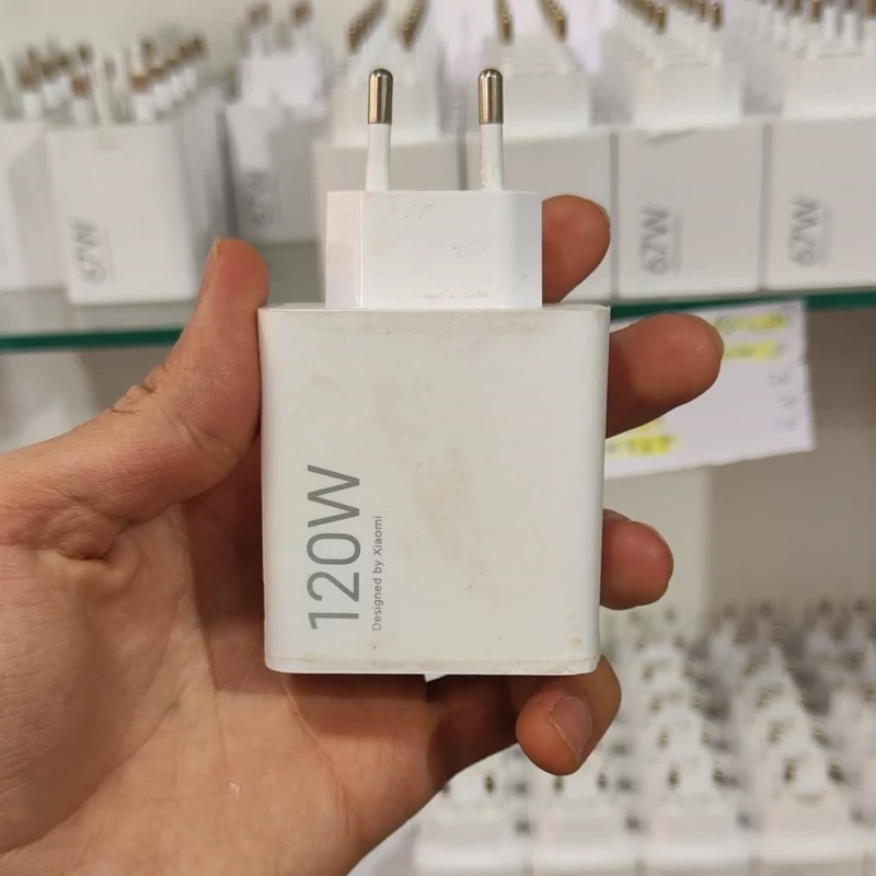 شارژر ،کلگی 120 وات شیائومی سرجعبه پین آسیایی بدون نیاز به تبدیل 3 به 2