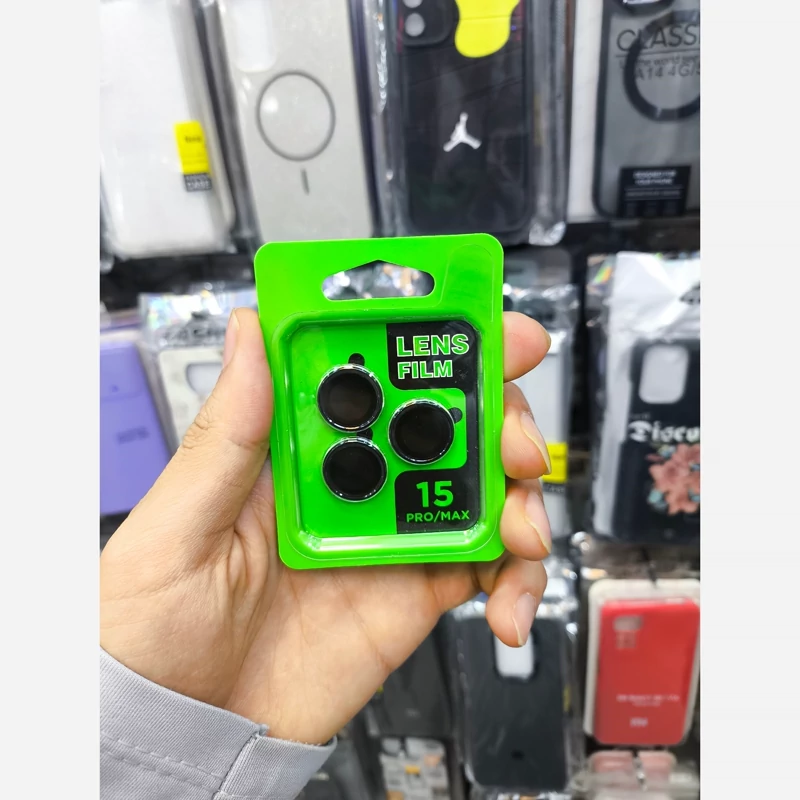 محافظ لنز دوربین رینگی مناسب برای گوشی موبایل آیفون iPhone 15pro max
