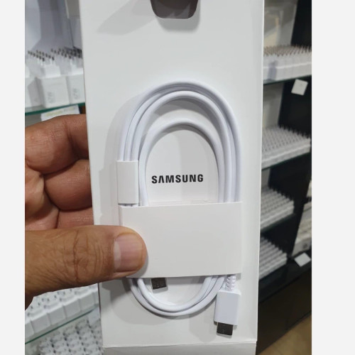 کابل شارژر دو سر تایپ سی اصلی سامسونگ سرکارتنی به همراه کارتن اصلی گوشی تربوشارژر صددرصداورجینال