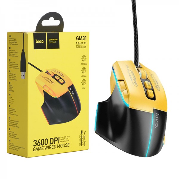 خرید موس گیمینگ مکانیکی هوکو GM31 RGB | قیمت